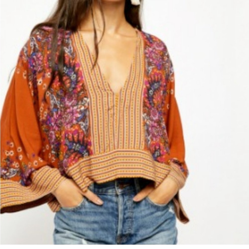 Short Free People Top, Size Large